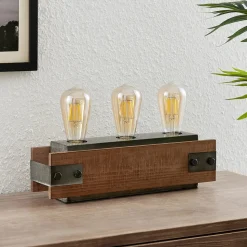 Lindby Nilaska tafellamp, 3-lamps