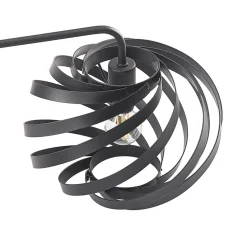 Lindby Niobano plafondlamp in zwart staal