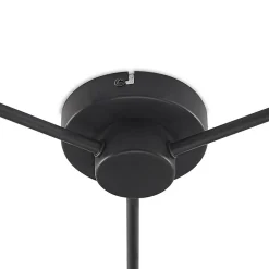 Lindby Niobano plafondlamp in zwart staal