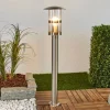 Lindby Noemi tuinpadverlichting, grijs, roestvrij staal, 80 cm, IP44