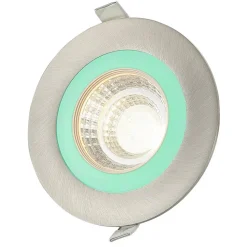 Lindby Noor LED inbouwspot RGBW, nikkel