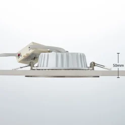 Lindby Noor LED inbouwspot RGBW, nikkel