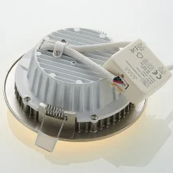 Lindby Noor LED inbouwspot RGBW, nikkel