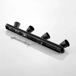 Lindby Noria plafondspot, zwart, 4-lamps