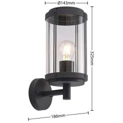 Lindby Ojali buitenwandlamp, lantaarn