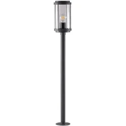 Lindby Ojali tuinpadverlichting, rond, donkergrijs