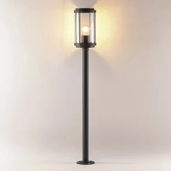 Lindby Ojali tuinpadverlichting, rond, donkergrijs