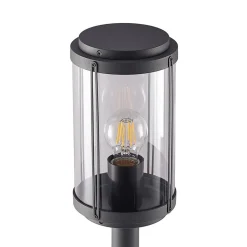 Lindby Ojali tuinpadverlichting, rond, donkergrijs