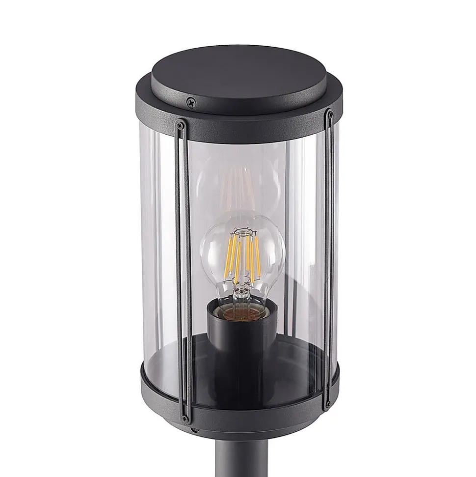 Lindby Ojali tuinpadverlichting, rond, donkergrijs