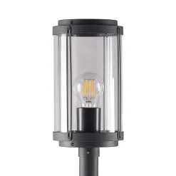 Lindby Ojali tuinpadverlichting, rond, donkergrijs