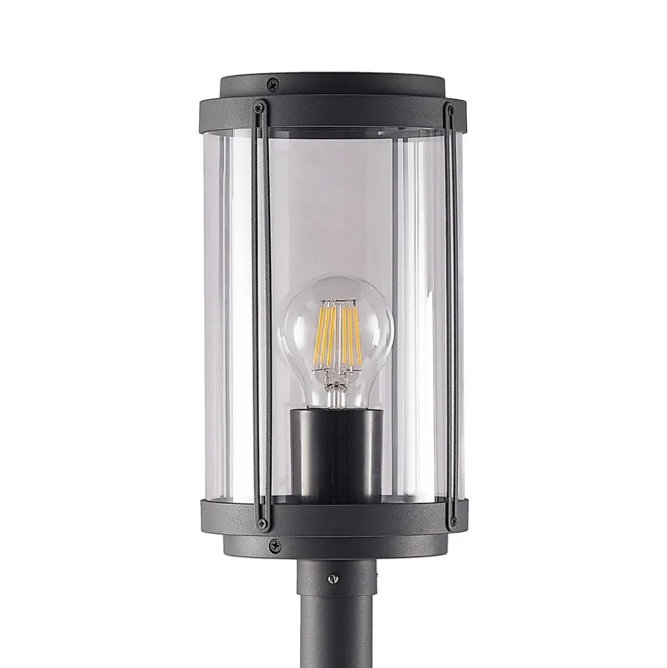 Lindby Ojali tuinpadverlichting, rond, donkergrijs