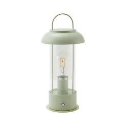 Lindby oplaadbare tafellamp Yvette, groen, IP44, touchdimmer