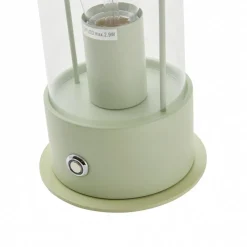 Lindby oplaadbare tafellamp Yvette, groen, IP44, touchdimmer