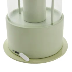 Lindby oplaadbare tafellamp Yvette, groen, IP44, touchdimmer