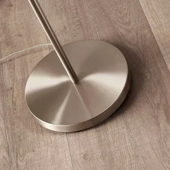 Lindby Parsa vloerlamp, wit, textiel, hoogte 167cm, E27