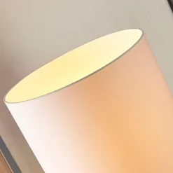 Lindby Parsa vloerlamp, wit, textiel, hoogte 167cm, E27