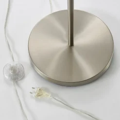 Lindby Parsa vloerlamp, wit, textiel, hoogte 167cm, E27