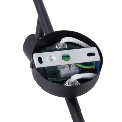 Lindby Pendura plafondlamp, 4-lamps, zwart, glas