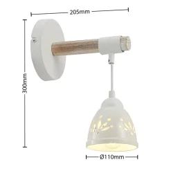 Lindby Pimana wandlamp met keramiekkap