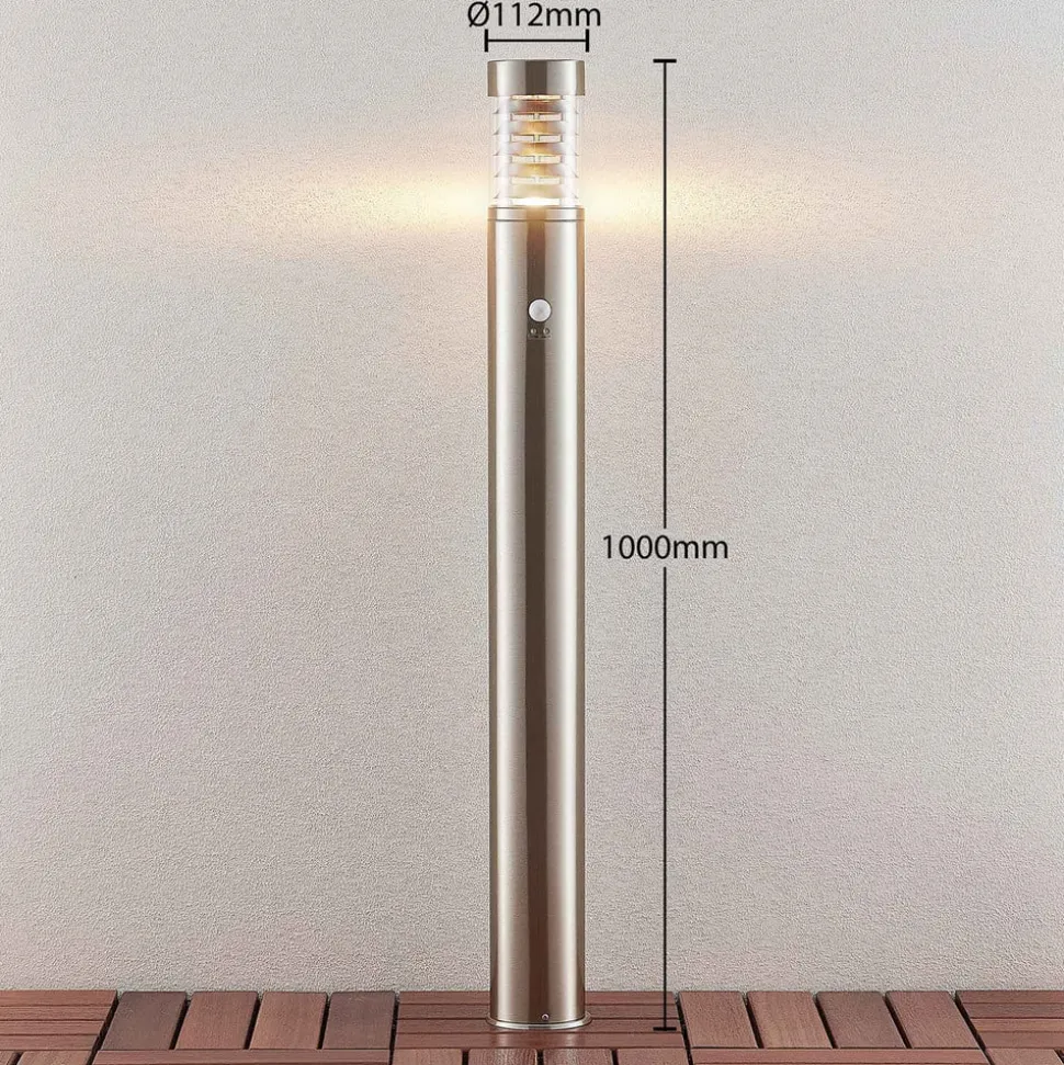 Lindby Piper roestvrijstalen tuinpadverlichting