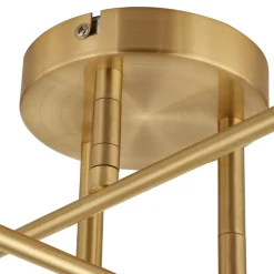 Lindby plafondlamp Aloria, 6-lamps, goud, metaal, E27