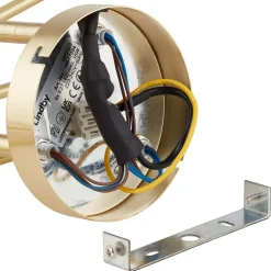 Lindby plafondlamp Aloria, 6-lamps, goud, metaal, E27