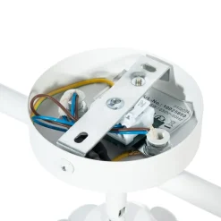 Lindby plafondlamp Aralena, wit, 3-lamps, lengte 70,5 cm