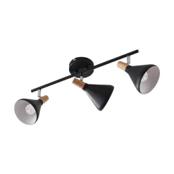 Lindby plafondlamp Arina, 53 cm, zwart, 3-lamps, E14