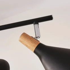 Lindby plafondlamp Arina, 53 cm, zwart, 3-lamps, E14