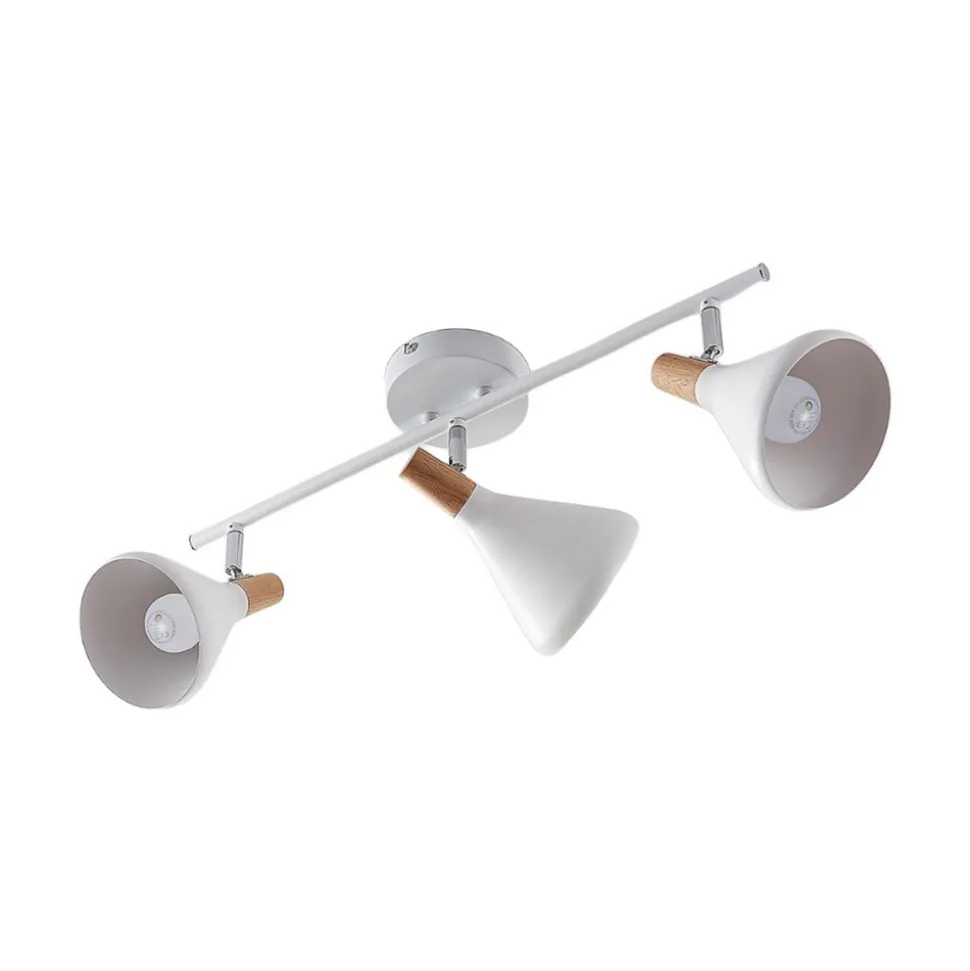 Lindby plafondlamp Arina, 53 cm, wit, 3-lamps, E14