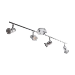 Lindby plafondlamp Arminius, 4-lamps, 70 cm, chroomkleurig
