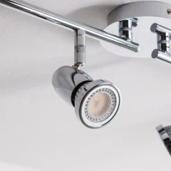 Lindby plafondlamp Arminius, 4-lamps, 70 cm, chroomkleurig