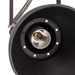 Lindby plafondlamp Aylis, 3-lamps, 60 cm, zwart, hout, E14