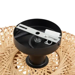 Lindby plafondlamp Eleane, bamboe, naturel, Ø 50 cm