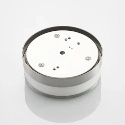 Lindby plafondlamp Flavi, Ø 23 cm, nikkel, glas, IP44, E27