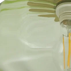 Lindby plafondlamp Hildur, groen, glas, Ø 22 cm