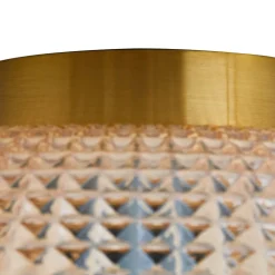 Lindby plafondlamp Hildur, Ø 25 cm, barnsteen, glas