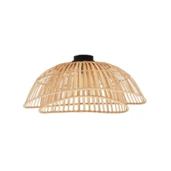 Lindby plafondlamp Ilajus, Ø 62 cm, natuurlijk bamboe