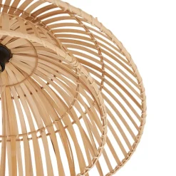 Lindby plafondlamp Ilajus, Ø 62 cm, natuurlijk bamboe