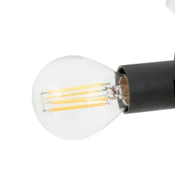 Lindby plafondlamp Isamer, rookgrijs, Ø 80 cm, globe