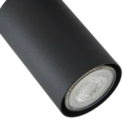 Lindby plafondlamp Joffrey, 78 cm, zwart, 5-lamps, GU10