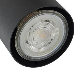 Lindby plafondlamp Joffrey, 78 cm, zwart, 5-lamps, GU10