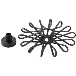 Lindby plafondlamp Kaelen, zwart, ijzer, Ø 45 cm, E27