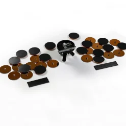 Lindby plafondlamp Kinan, Ø 54 cm, zwart, goud, E14