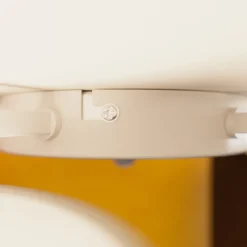 Lindby plafondlamp Laurenz, 5-lamps, 93cm, rood/geel, textiel