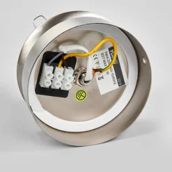 Lindby plafondlamp Lennie, wit, glas, Ø 20 cm, IP44, E27