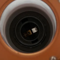 Lindby plafondlamp Louisanne, bruin, metaal, Ø 35cm