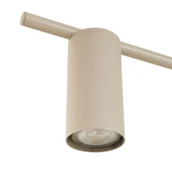 Lindby plafondlamp Marilou, beige, 4-lamps, Ø 70 cm