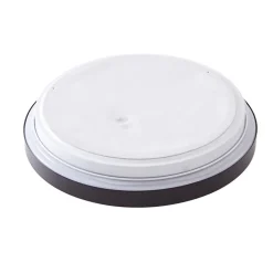 Lindby plafondlamp Medon Ø 29 cm zwart kunststof IP44