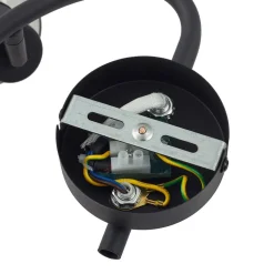 Lindby plafondlamp Netty, grijs, 3-lamps, glas